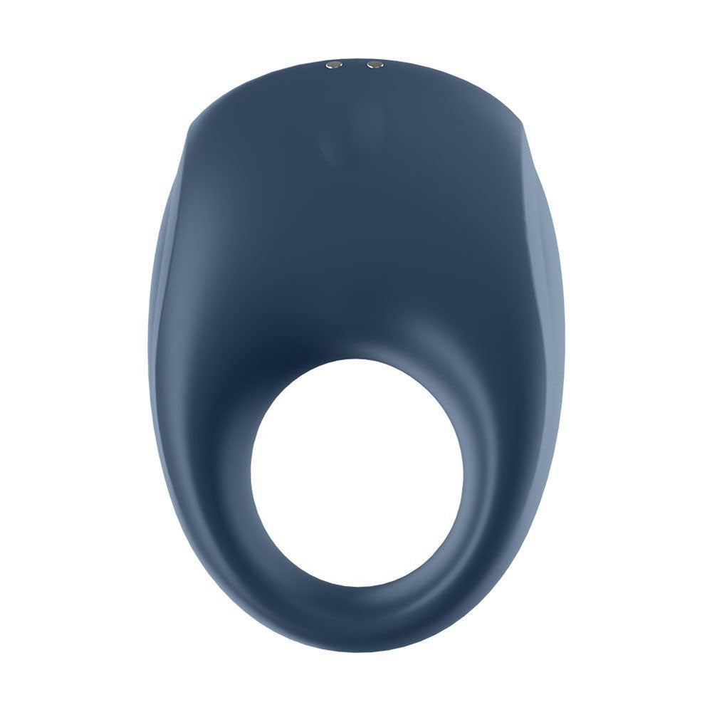 Anneau pénien Strong One bleu compatible avec l'application Satisfyer