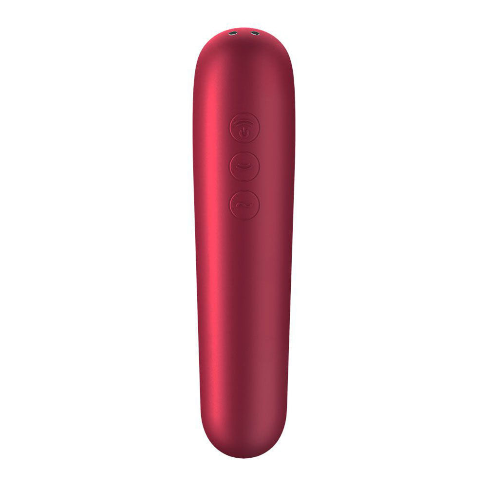 Masseur clitoridien Dual Love activé par application Satisfyer Rouge