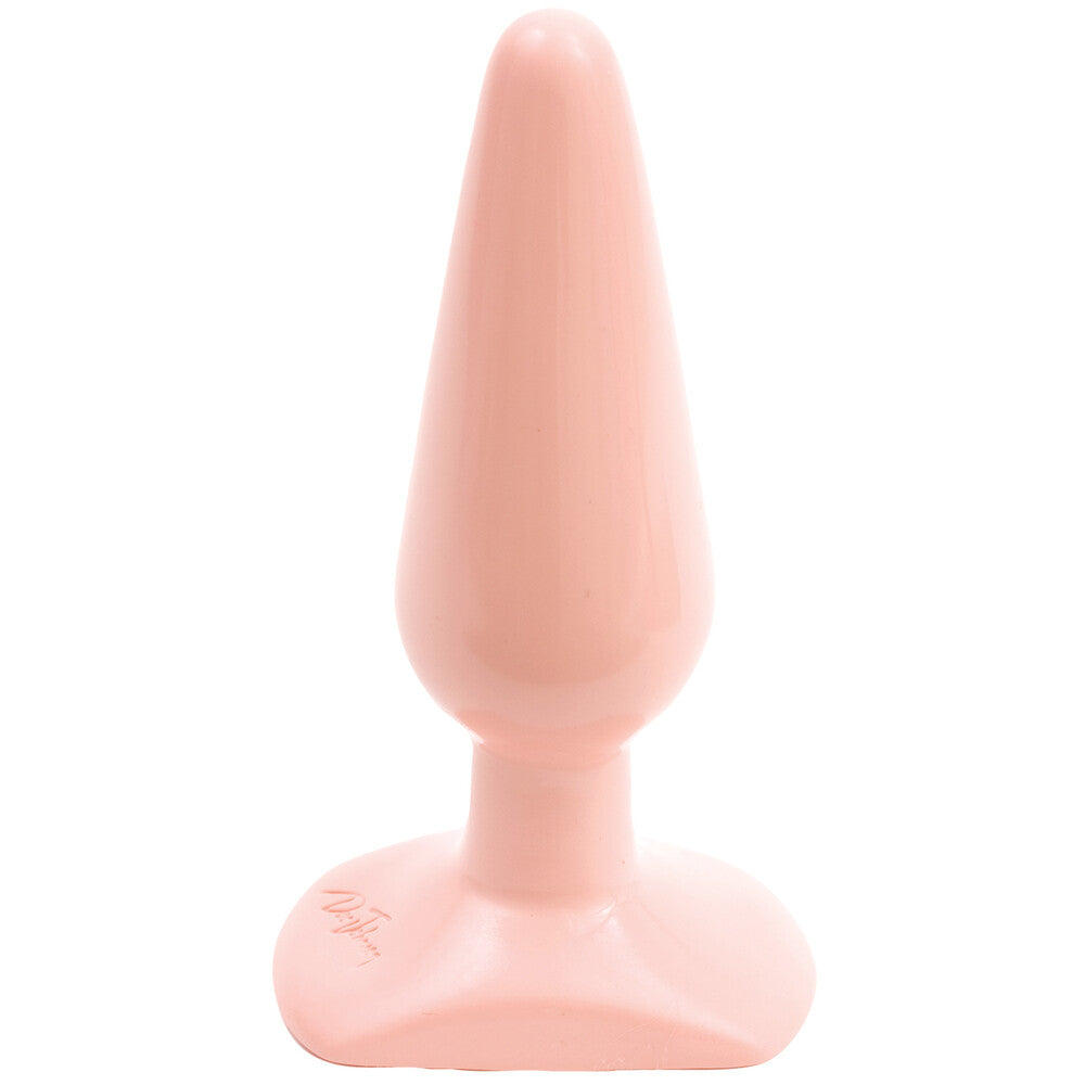 Tapón anal clásico liso de color rosa carne mediano