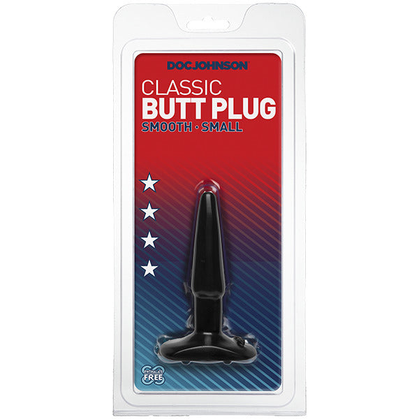 Plug anal classique lisse petit modèle noir