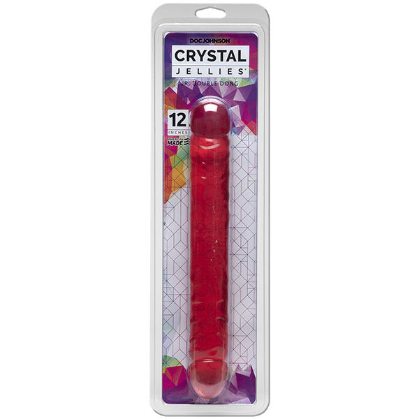 Pene doble Crystal Jellies de 12 pulgadas