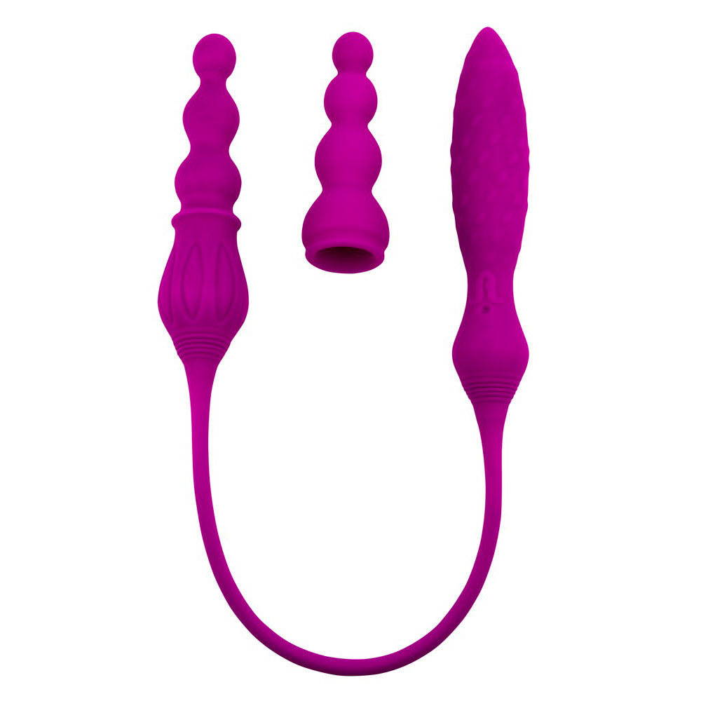 Vibrador de doble extremo con control remoto 2X de Adrien Lastic