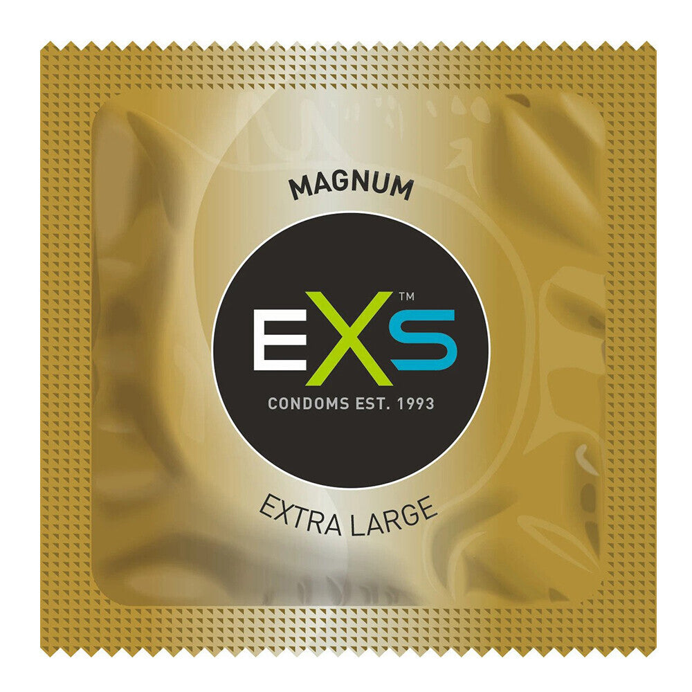 Condones EXS Magnum grandes, paquete de 12