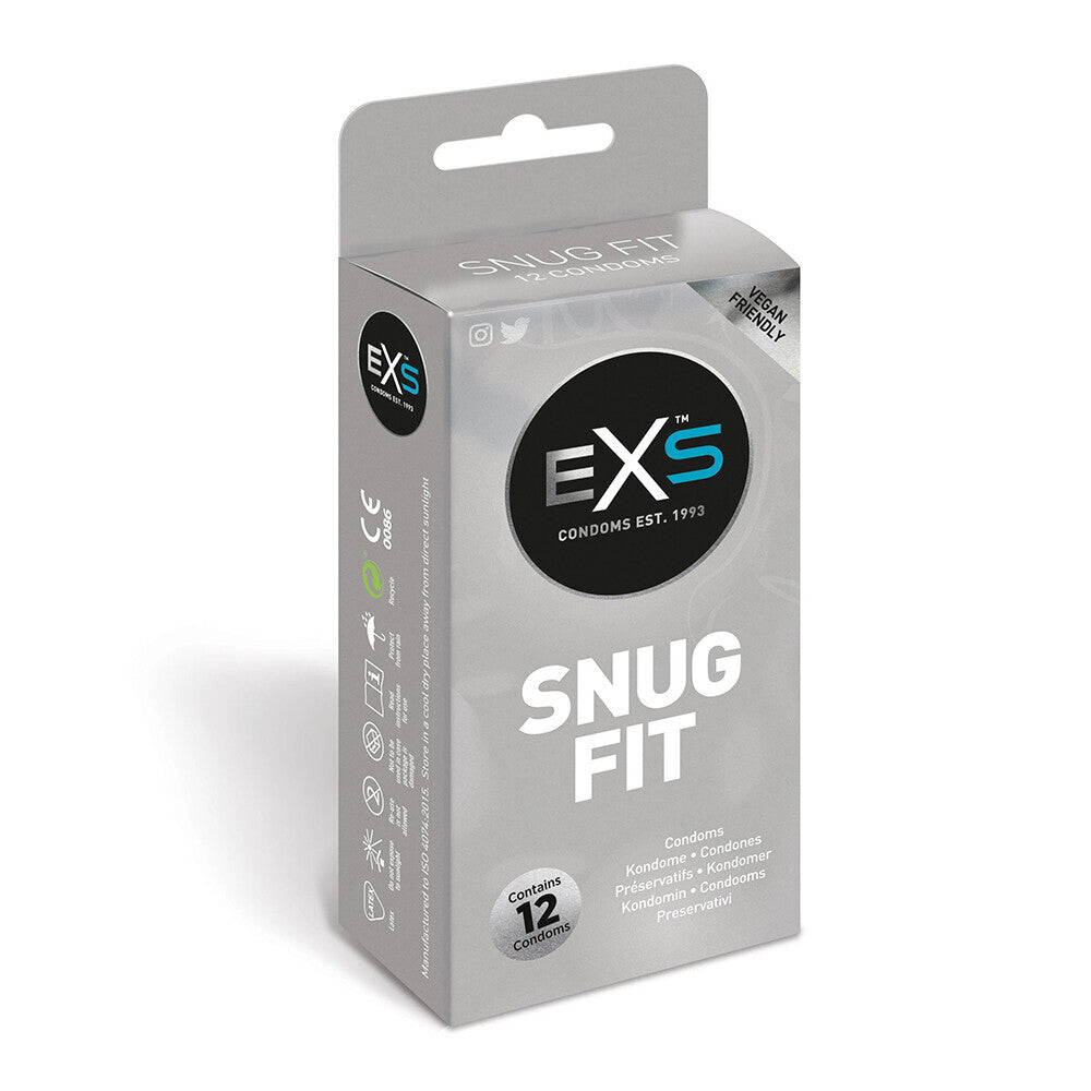 Lot de 12 préservatifs EXS Snug Closer Fitting