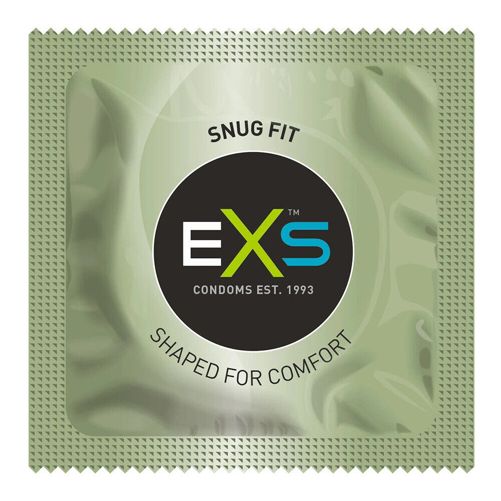 Condones EXS Snug Closer Fitting, paquete de 12