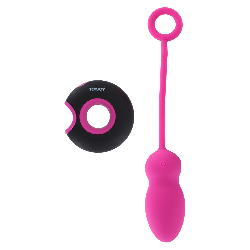 Huevo con control remoto ToyJoy Caresse Embrace 1, color rosa