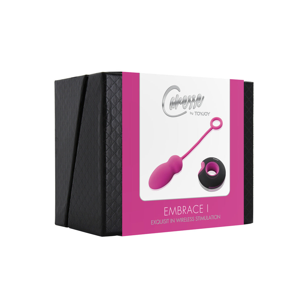 Huevo con control remoto ToyJoy Caresse Embrace 1, color rosa