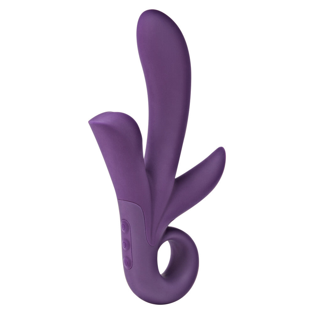 Vibromasseur triple plaisir ToyJoy Trinity Violet