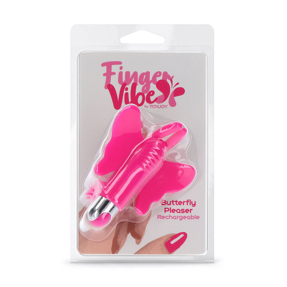 Vibrador de dedo recargable ToyJoy Butterfly Pleaser