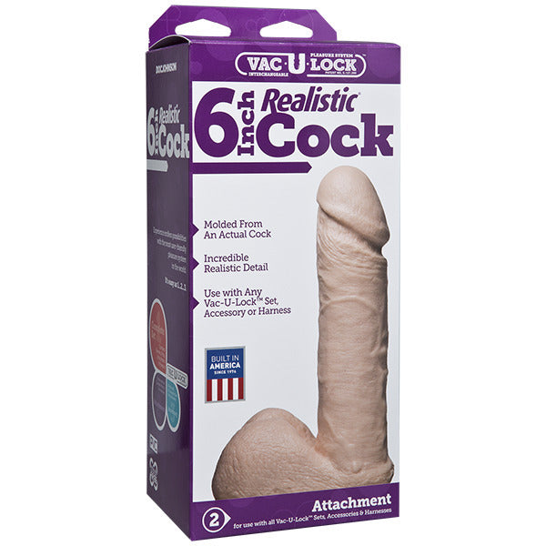 Accessoire pour gode réaliste VacULock de 6 pouces