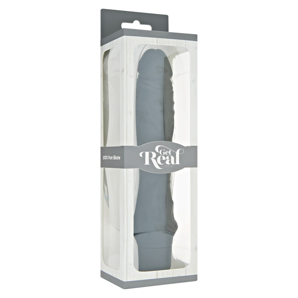 Vibromasseur classique en silicone ToyJoy Get Real Noir