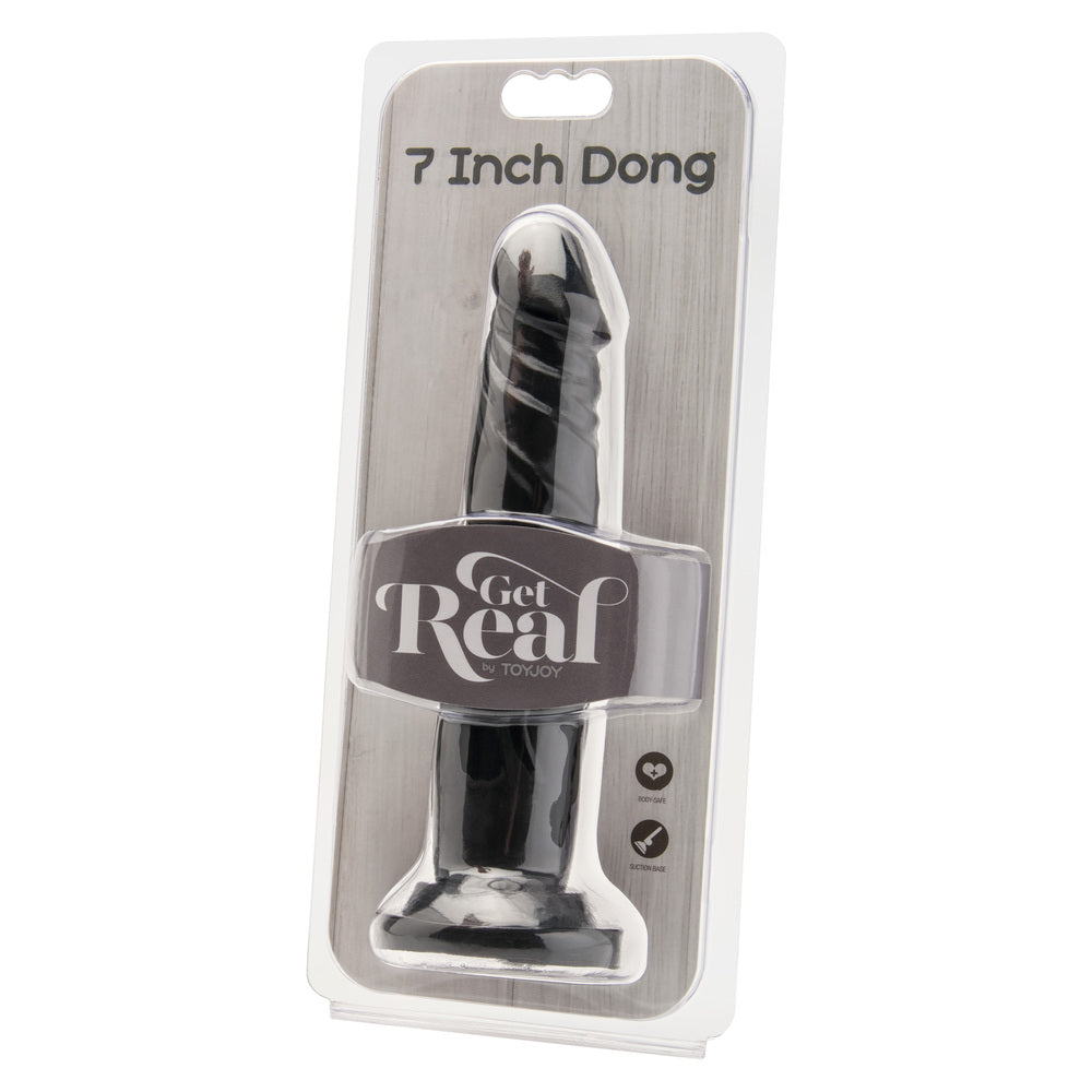 ToyJoy Get Real - Pene negro de 7 pulgadas