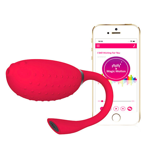 Vibrador para clítoris Magic Motion Fugu Red con control remoto