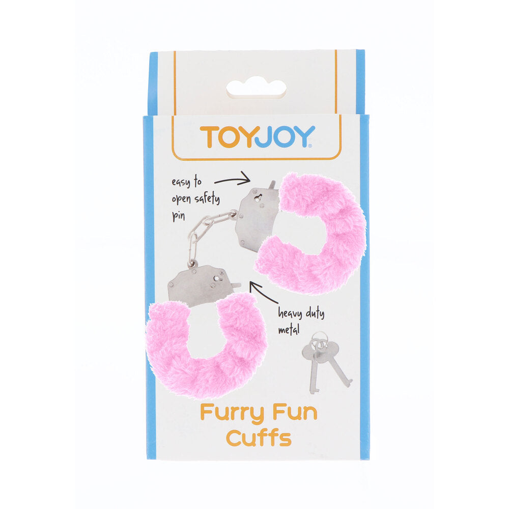 ToyJoy Poignets amusants en fourrure rose