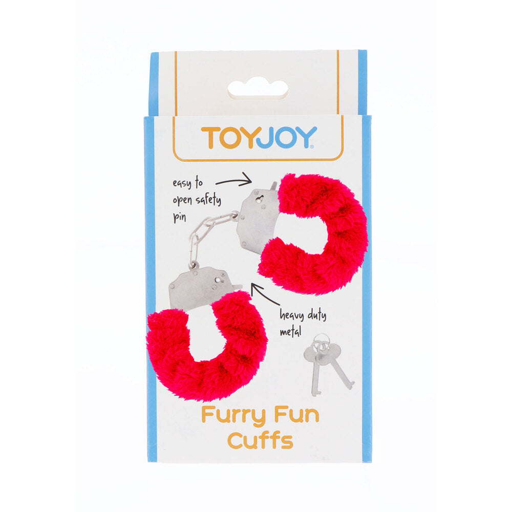 ToyJoy Furry Fun Poignets Rouge