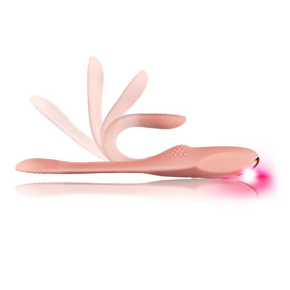 Vibrador flexible de placer definitivo Rocks Off Two Vibe Pink