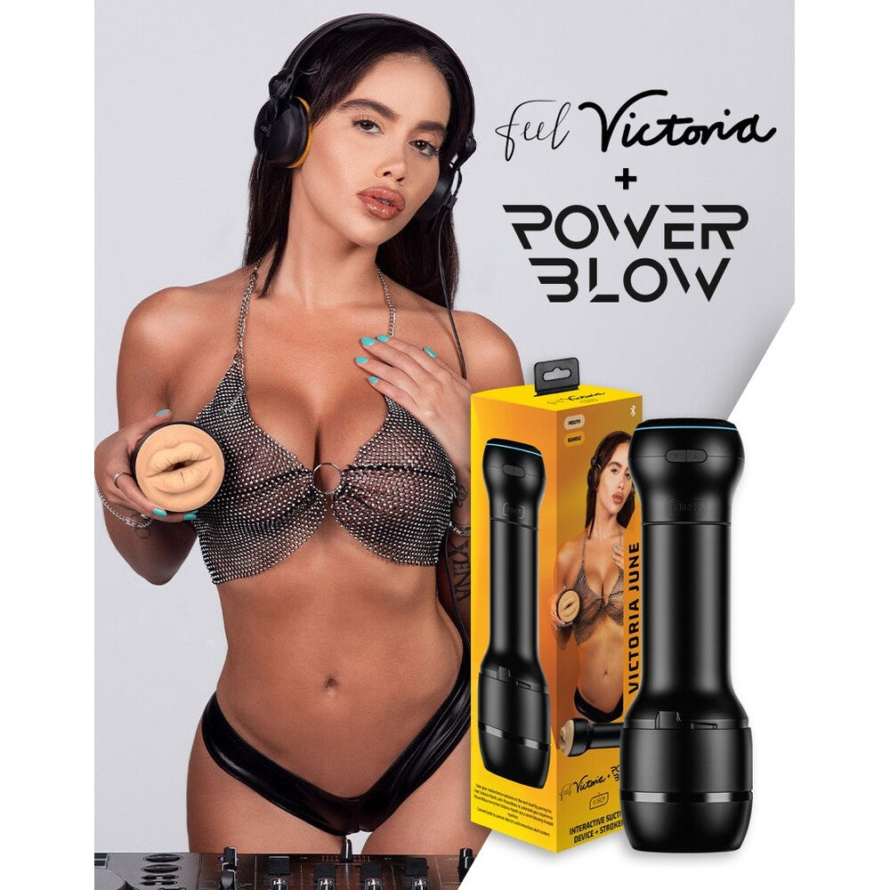 Masturbador interactivo Kiiroo Combo Powerblow Victoria June