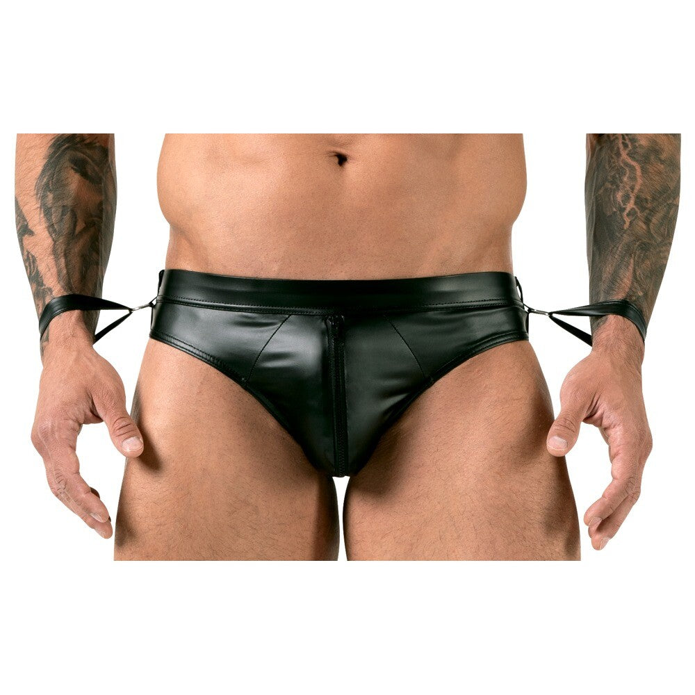 Slip Jock Svenjoyment avec menottes