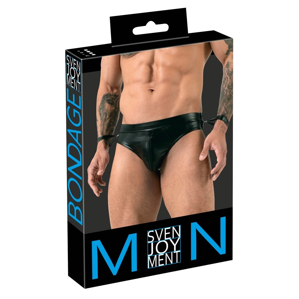 Slip Jock Svenjoyment avec menottes