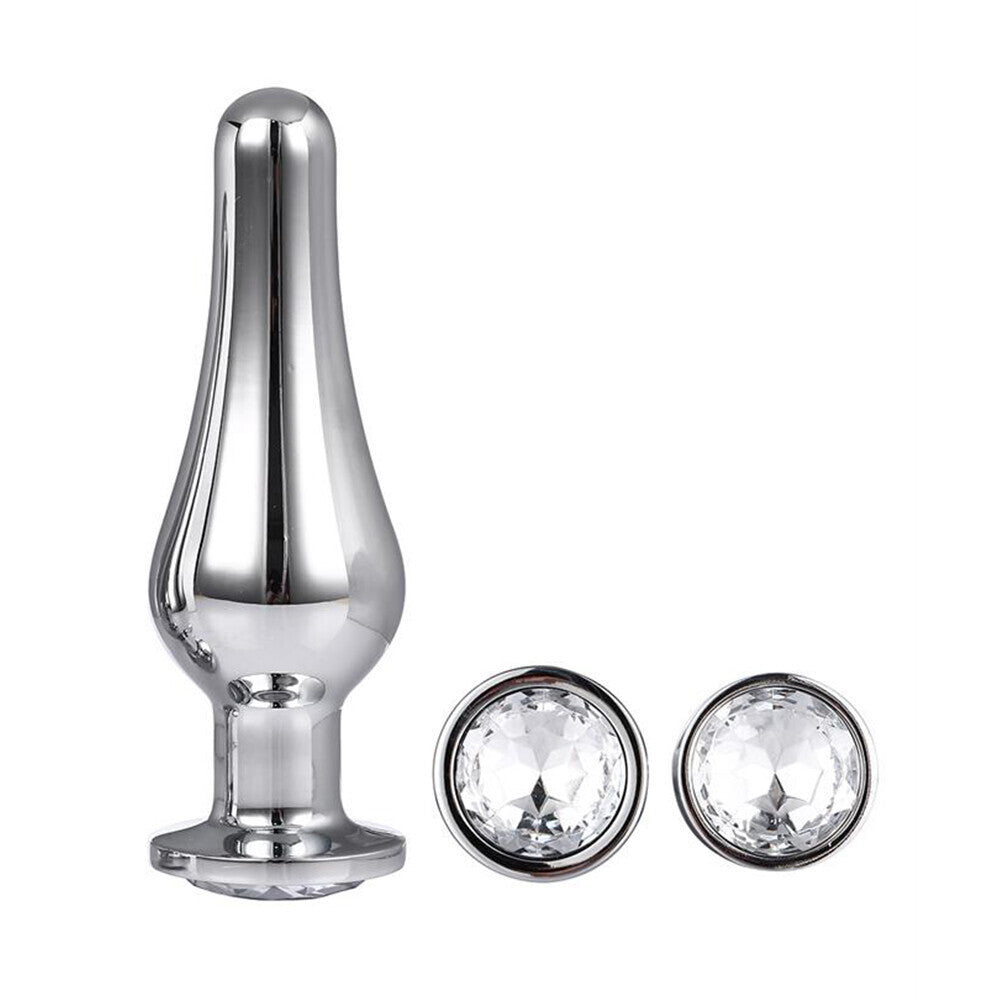 Gleaming Butt Plug Set Silver