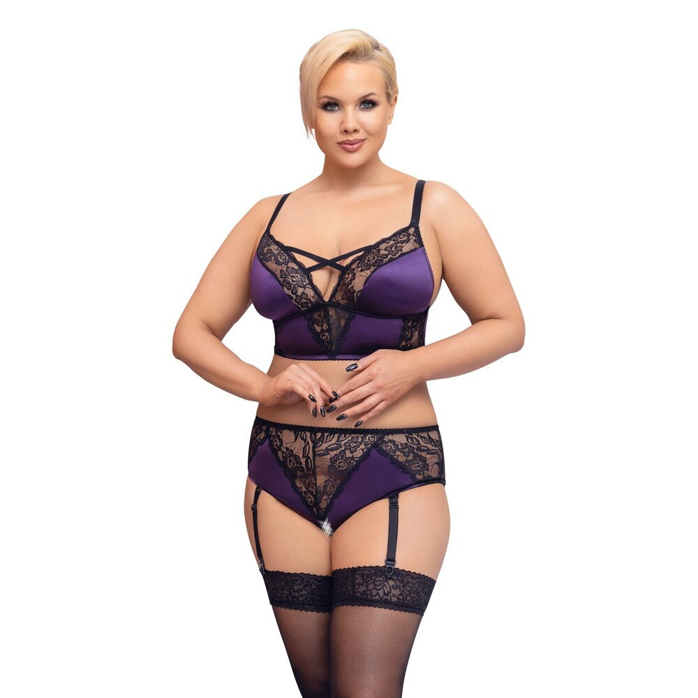 Ensemble soutien-gorge et porte-jarretelles Cottelli Curves