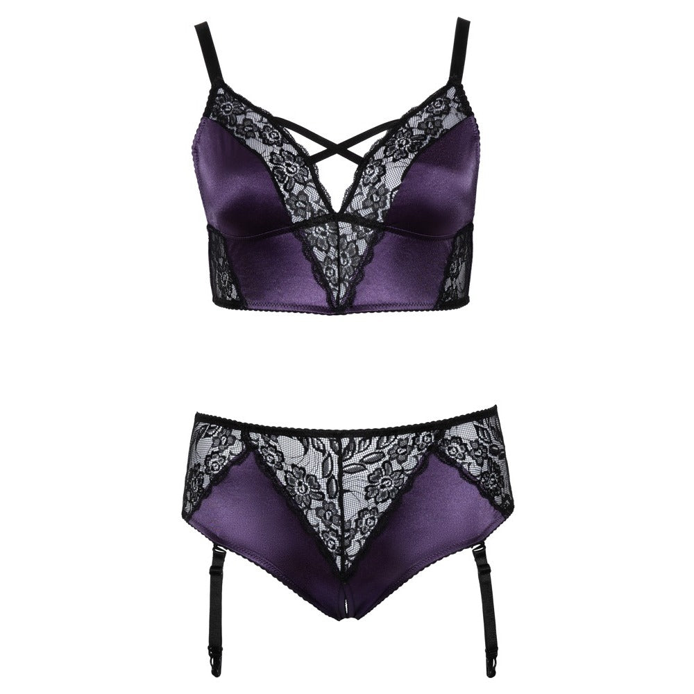 Ensemble soutien-gorge et porte-jarretelles Cottelli Curves