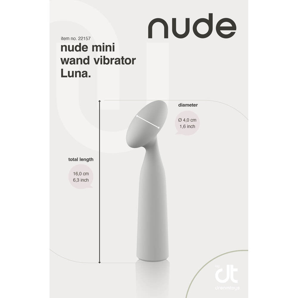 Mini vibrador con varita Luna Nude