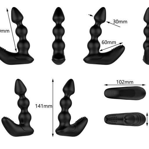 Masajeador de próstata flexible con control remoto Nexus Bendz