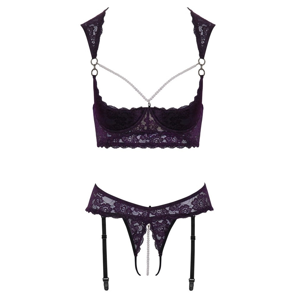 Ensemble soutien-gorge sans bonnet et sans entrejambe