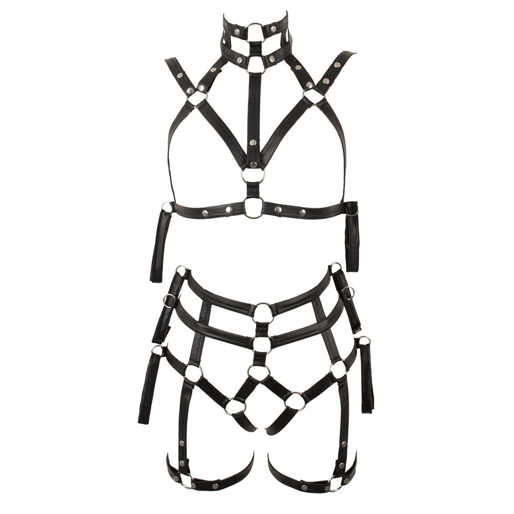 Conjunto bondage de 2 piezas con aspecto mate