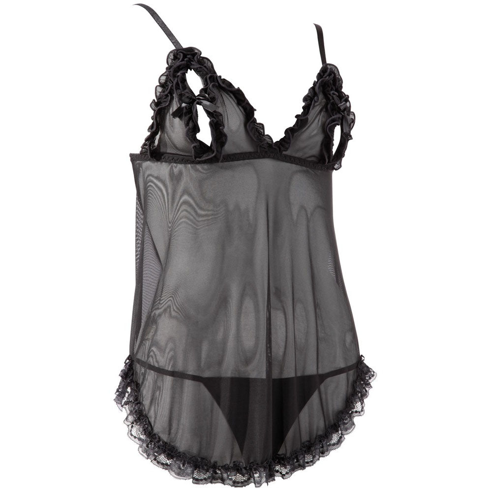 Babydoll ouverte et string dans le dos Cottelli