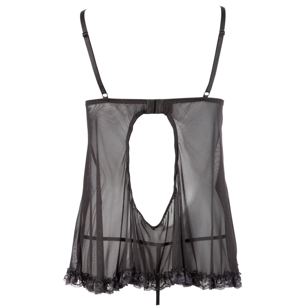 Babydoll ouverte et string dans le dos Cottelli