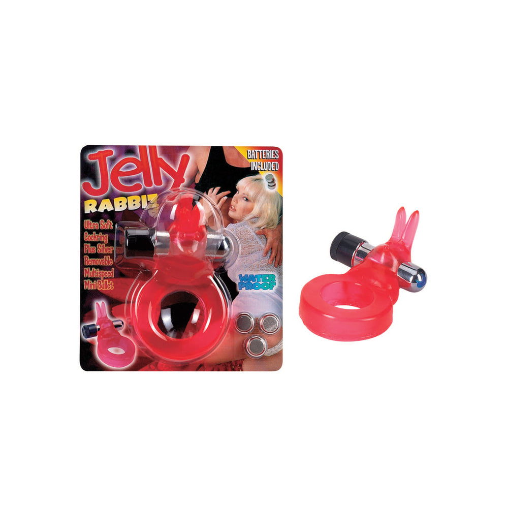 Anillo vibrador para el pene Jelly Rabbit