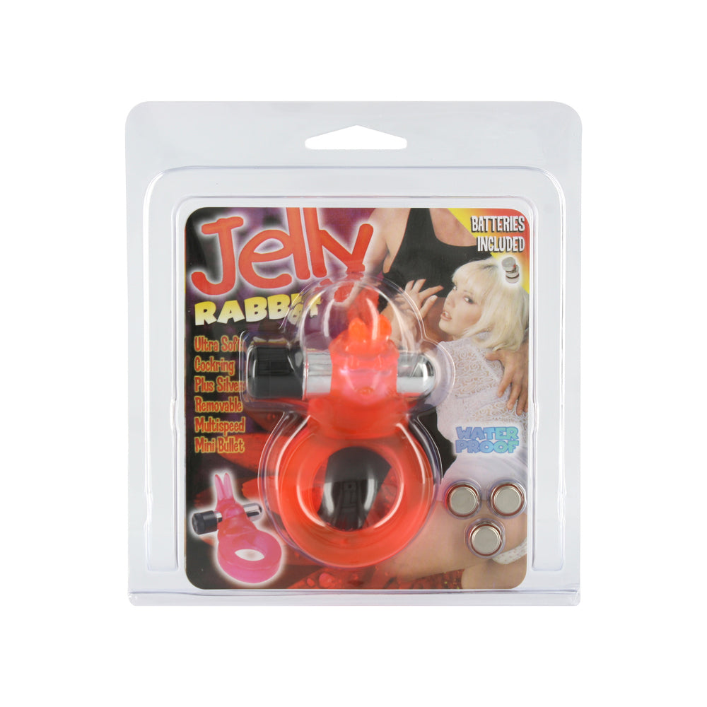 Anillo vibrador para el pene Jelly Rabbit