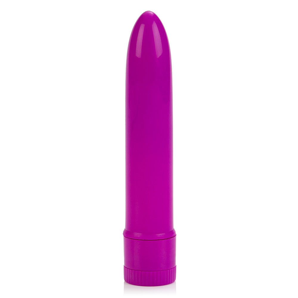 Mini vibrador de múltiples velocidades de color morado neón