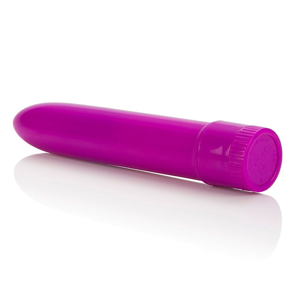 Mini vibrador de múltiples velocidades de color morado neón