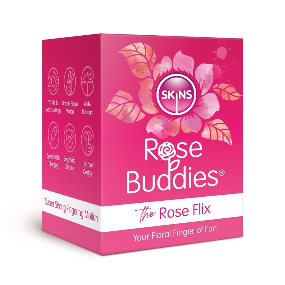 Masajeador de clítoris Skins Rose Buddies The Rose Flix rosa