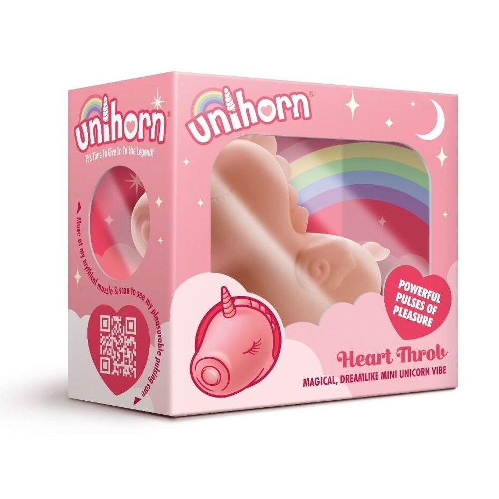 Vibrador de unicornio palpitante con forma de corazón de Unihorn