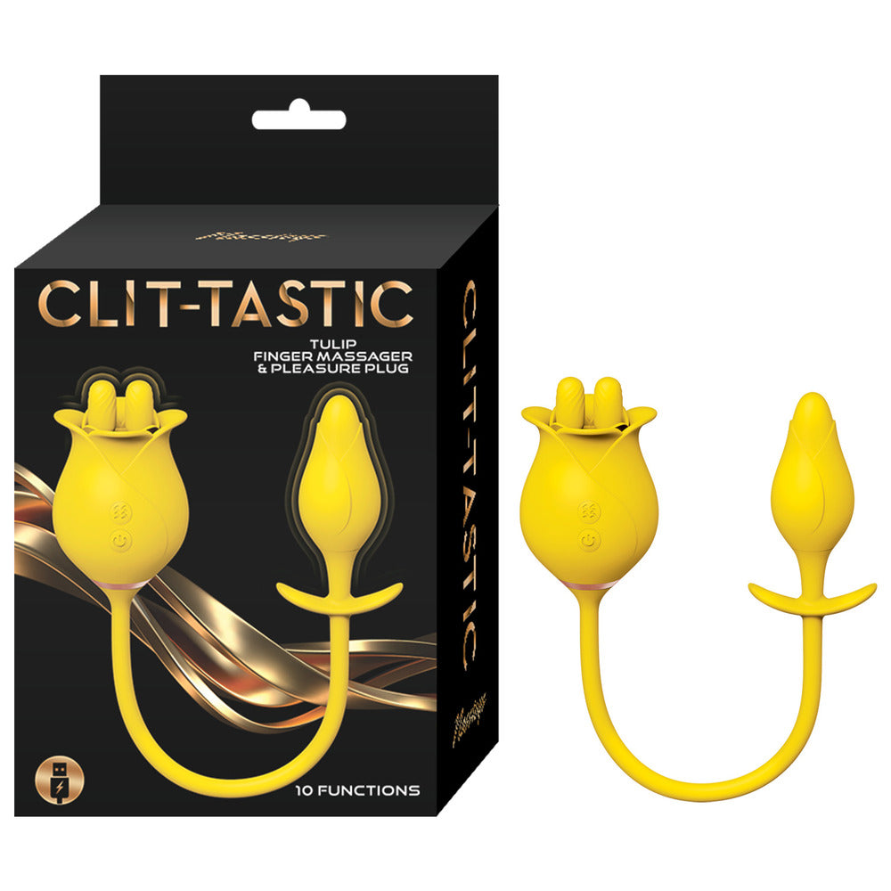 Juego de tapón de placer para masajeador de dedos ClitTastic Tulip