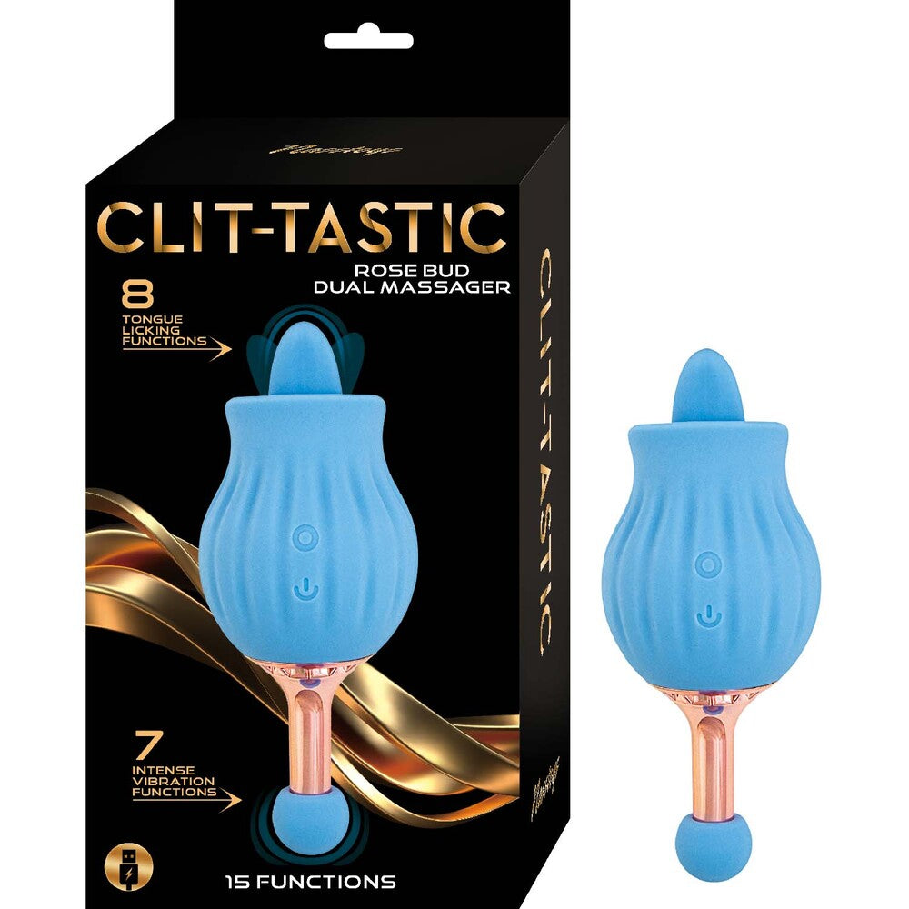 ClitTastic Rose Bud Double Masseur Rechargeable