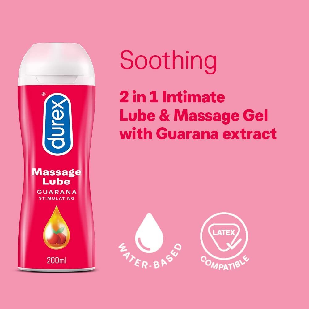 Lubricante de masaje Durex Guaraná Estimulante 200 ml