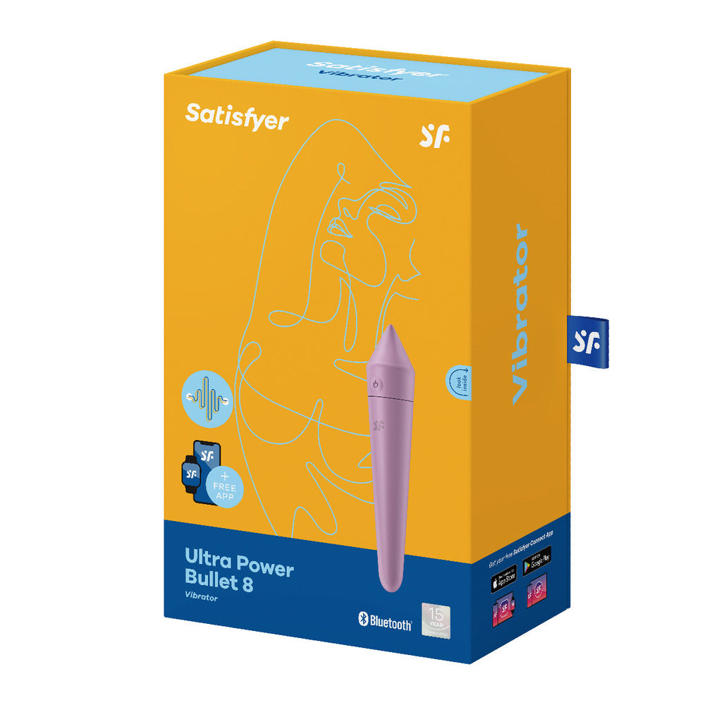 Satisfyer Ultra Power Bullet 8 avec contrôle par application Lilas