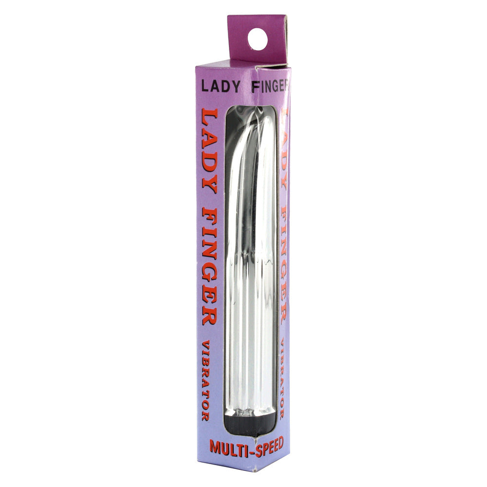 Mini vibromasseur Lady Finger Argent