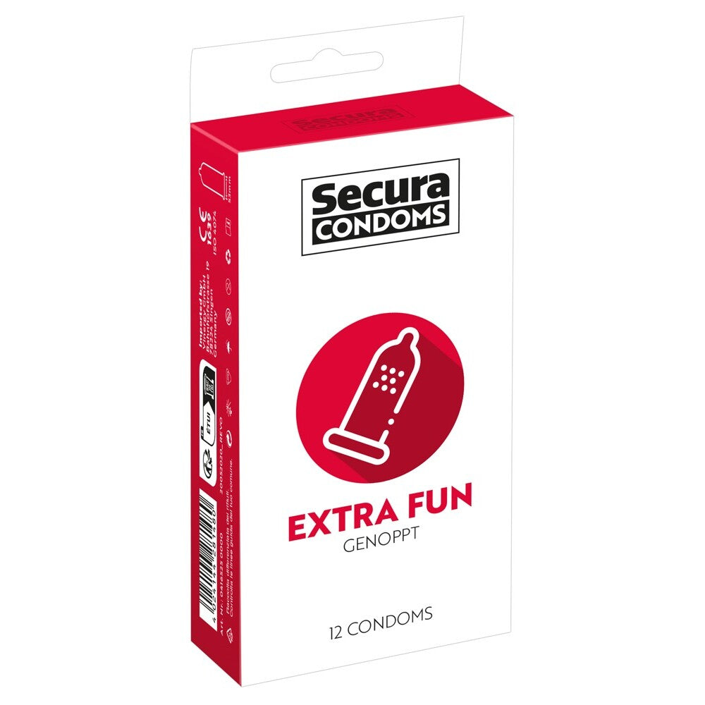 Lot de 12 préservatifs Secura Extra Fun