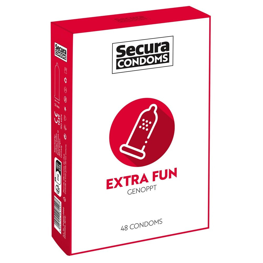 Préservatifs Secura, lot de 48, extra fun