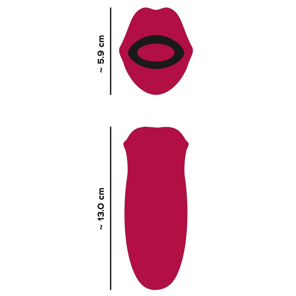 Oral Fun Moving Lips Tongue Vibrator