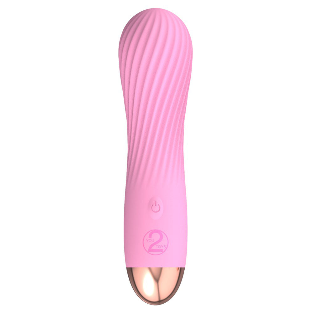 Mini vibrador recargable Silk Touch de Cuties, color rosa