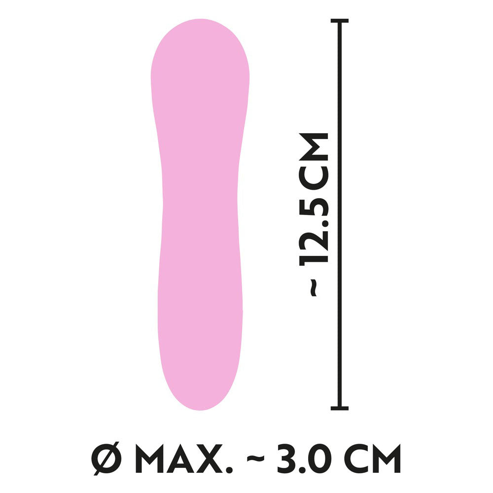 Mini vibrador recargable Silk Touch de Cuties, color rosa