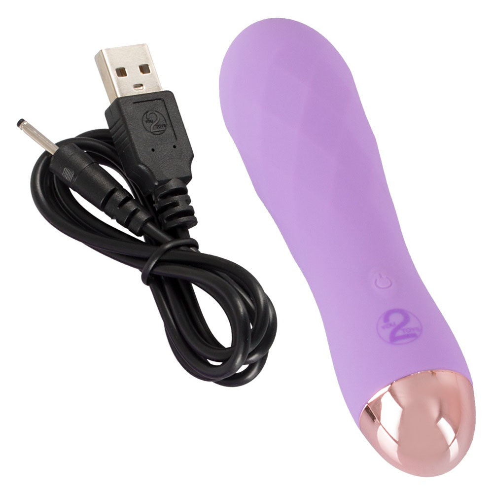 Mini vibrador recargable Cuties Silk Touch morado