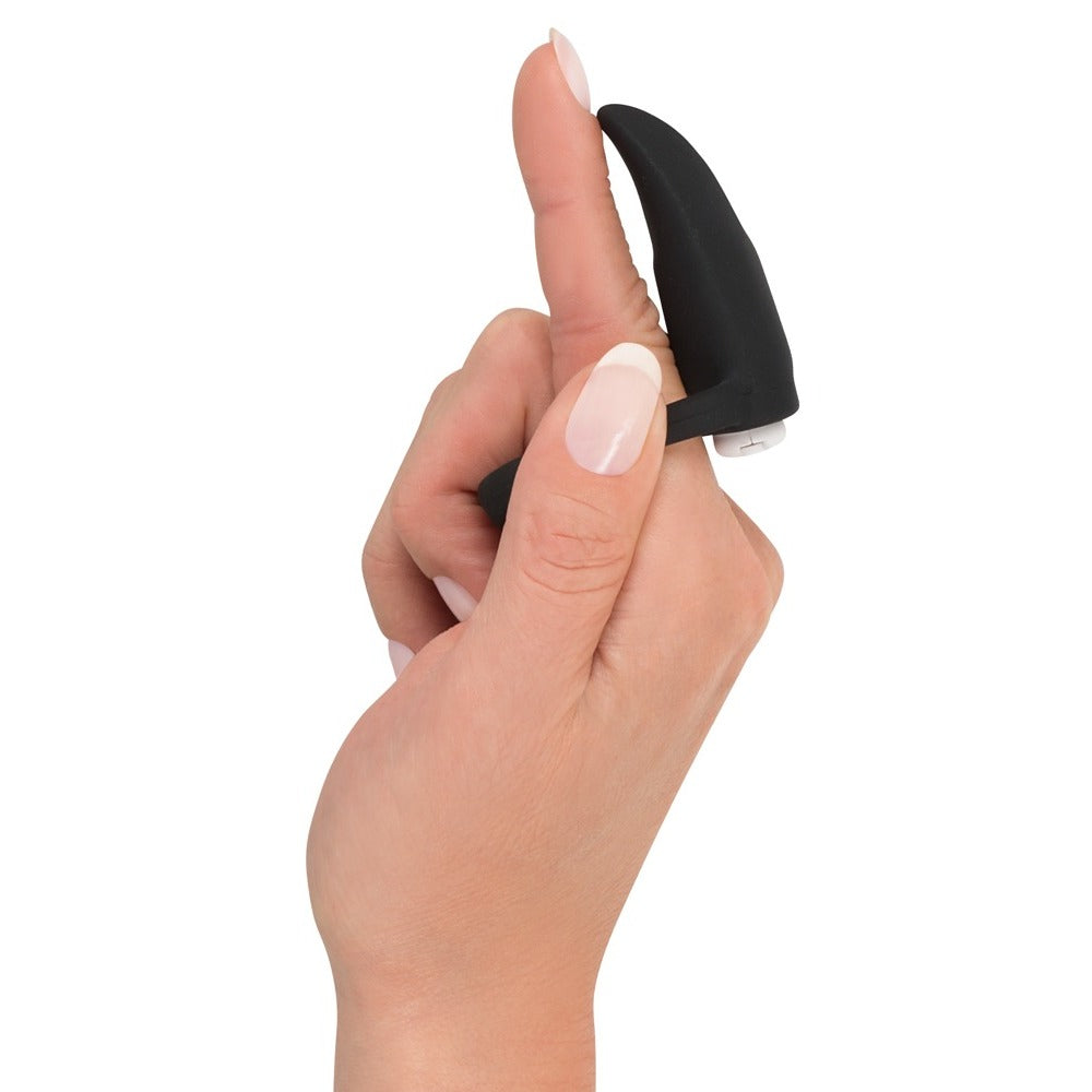 Anillo vibrador de terciopelo negro